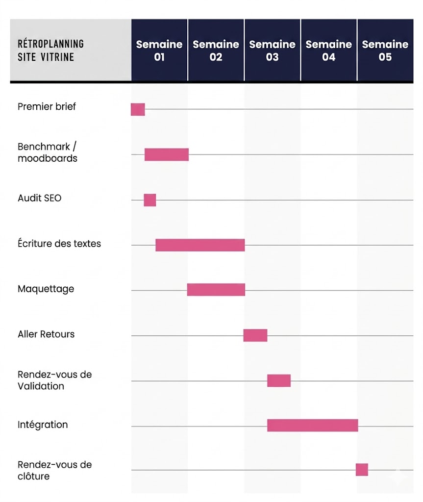 Méthodologie de création de site web en 4 étapes par notre agence toulousaine